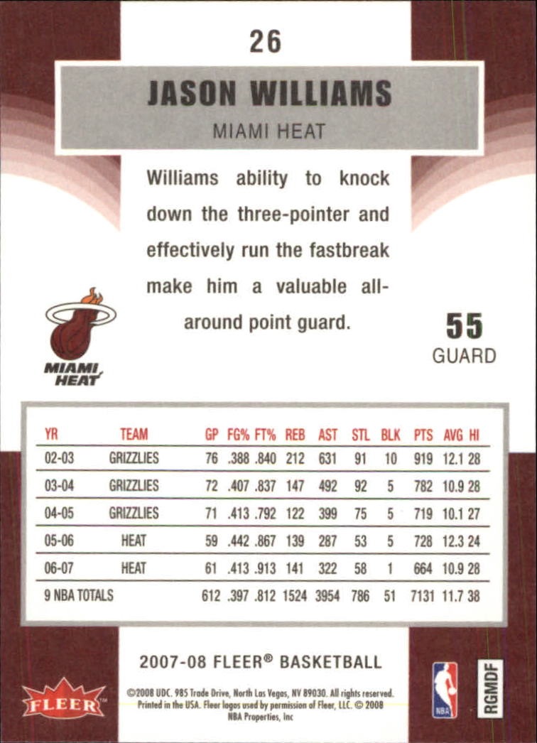2007-08 Fleer Basketball (Pick Card From List) C3 11-24 - Picture 39 of 321
