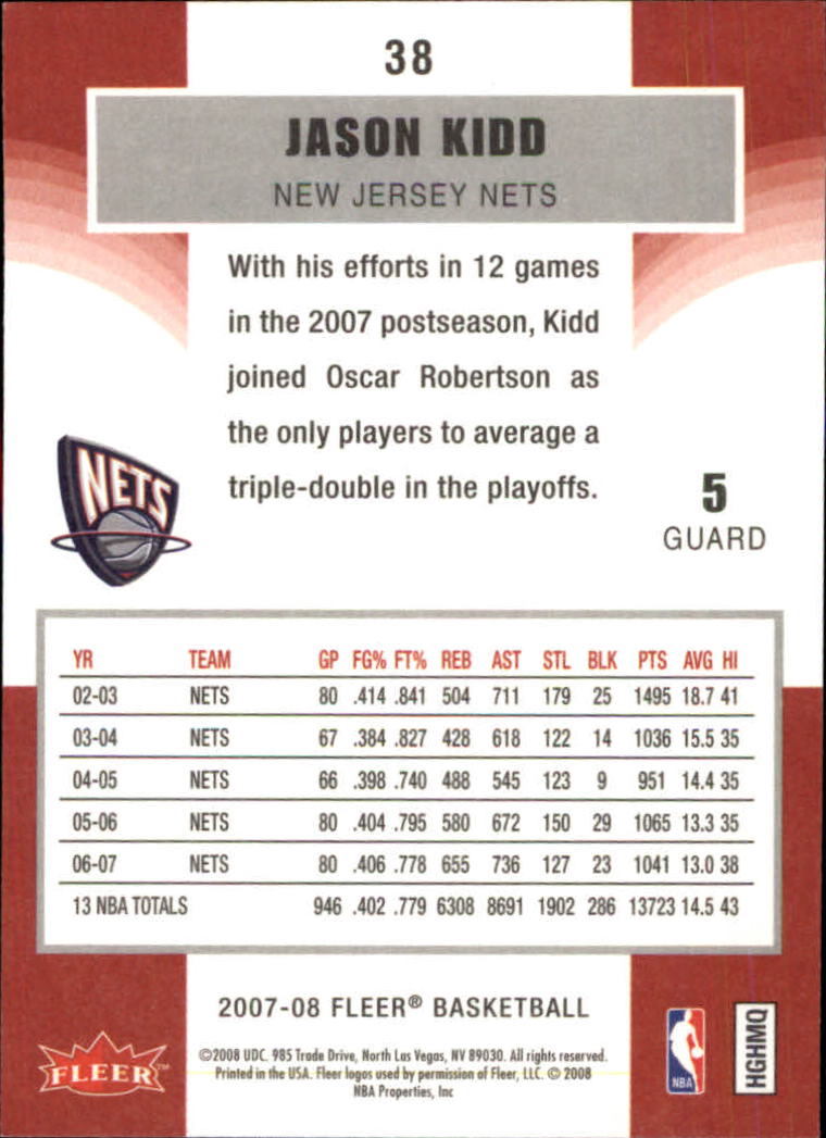 2007-08 Fleer Basketball (Pick Card From List) C3 11-24 - Picture 55 of 321