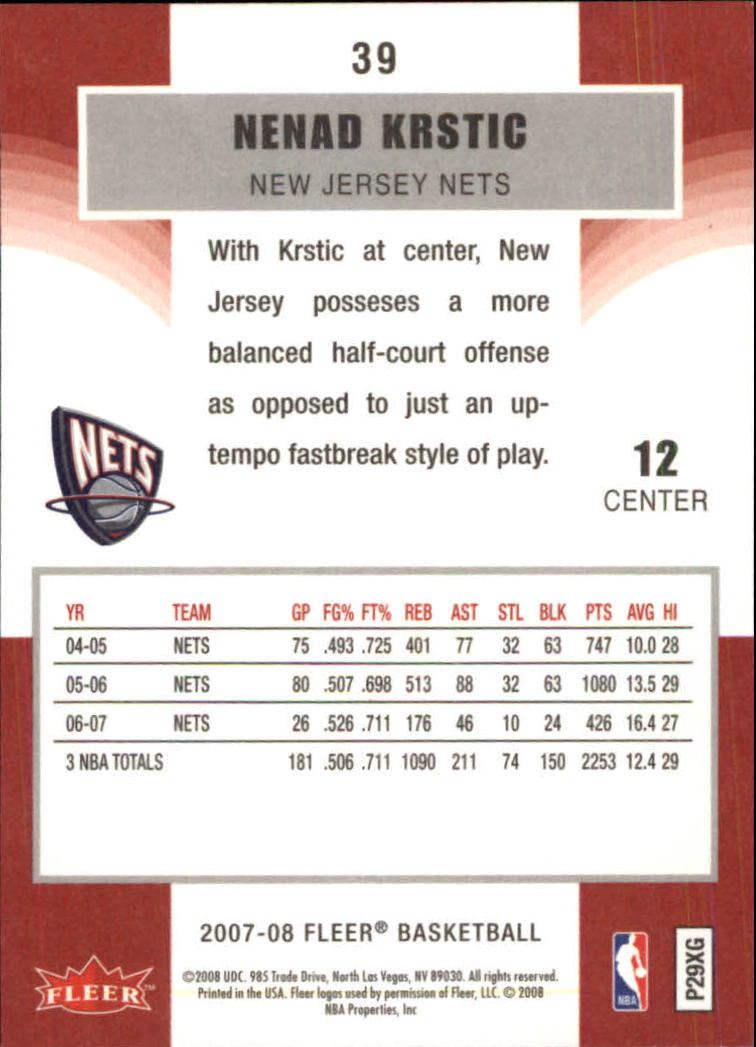 2007-08 Fleer Basketball (Pick Card From List) C3 11-24 - Picture 57 of 321
