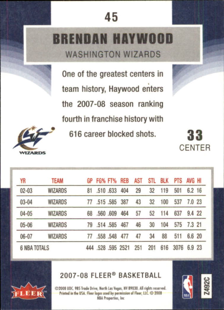 2007-08 Fleer Basketball (Pick Card From List) C3 11-24 - Picture 69 of 321