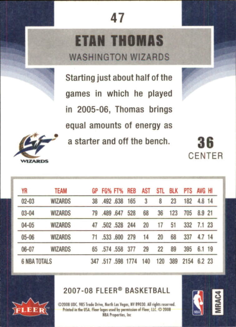 2007-08 Fleer Basketball (Pick Card From List) C3 11-24 - Picture 73 of 321