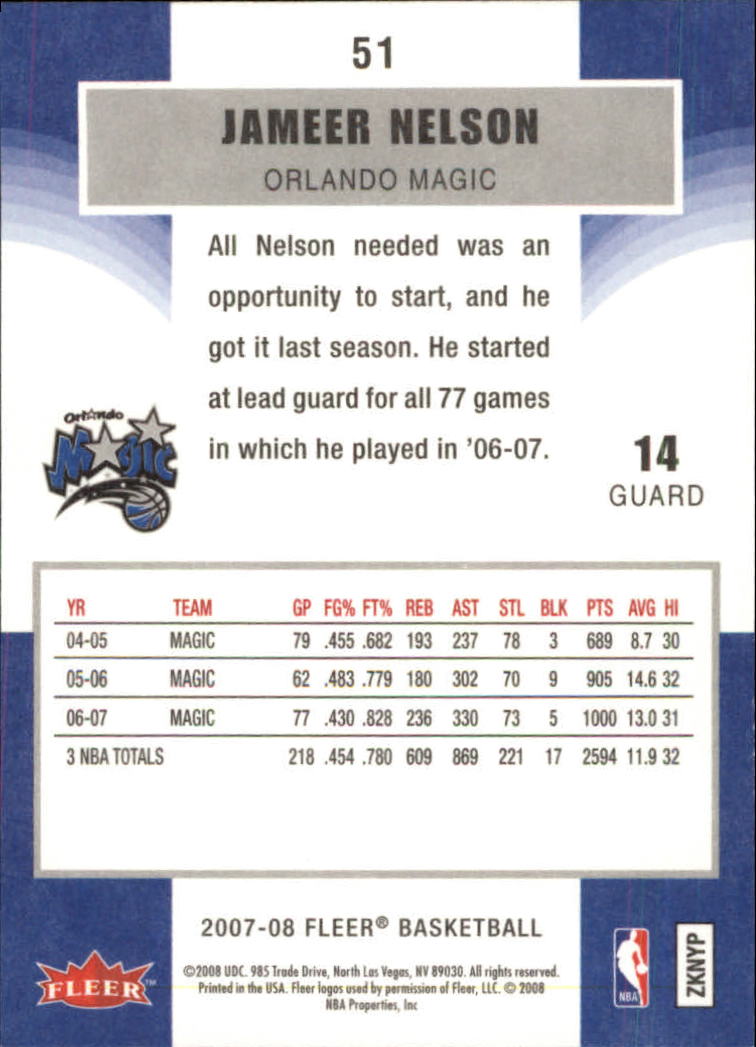 2007-08 Fleer Basketball (Pick Card From List) C3 11-24 - Picture 79 of 321
