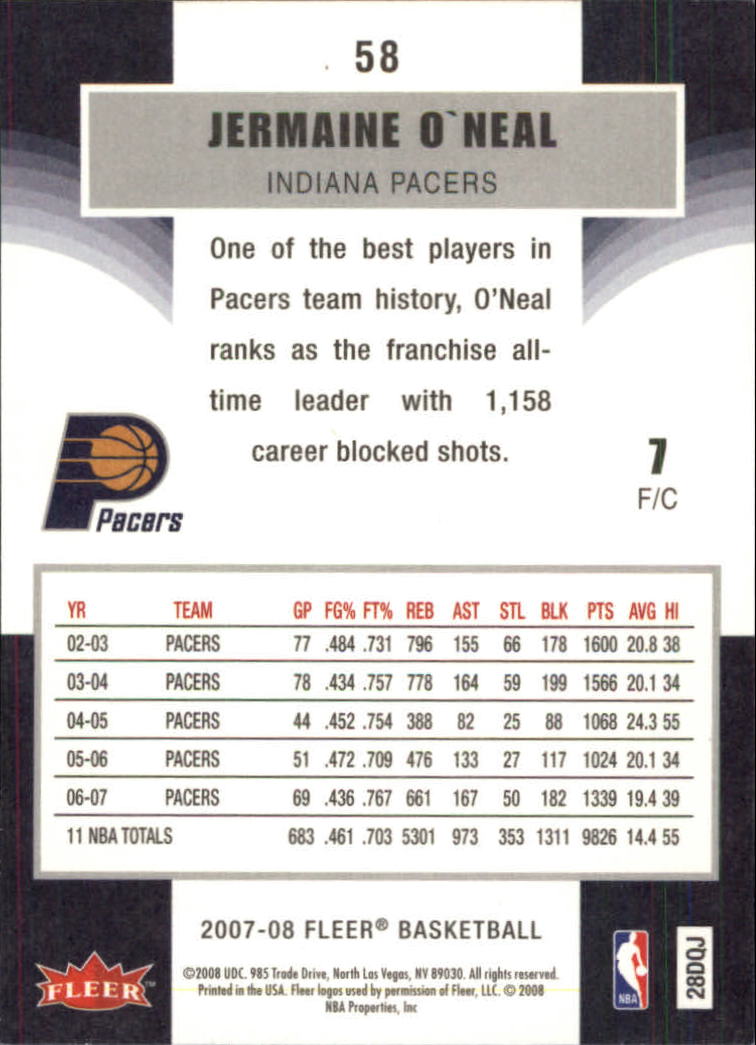 2007-08 Fleer Basketball (Pick Card From List) C3 11-24 - Picture 91 of 321