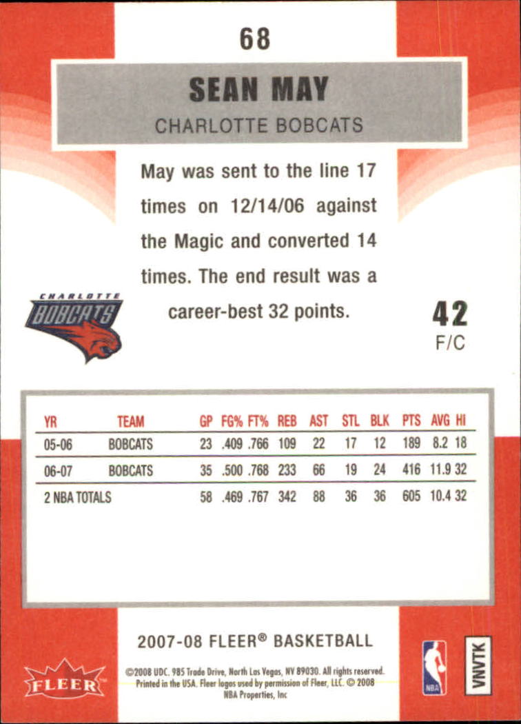 2007-08 Fleer Basketball (Pick Card From List) C3 11-24 - Picture 107 of 321