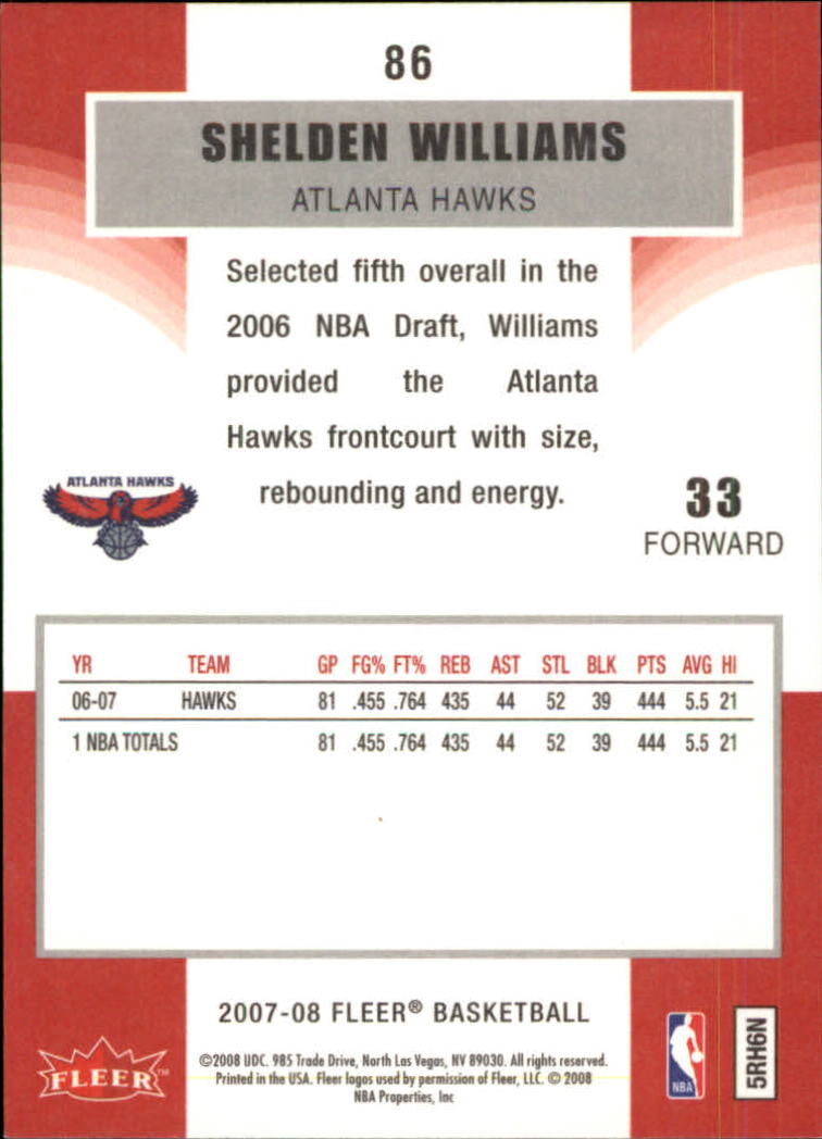 2007-08 Fleer Basketball (Pick Card From List) C3 11-24 - Picture 135 of 321