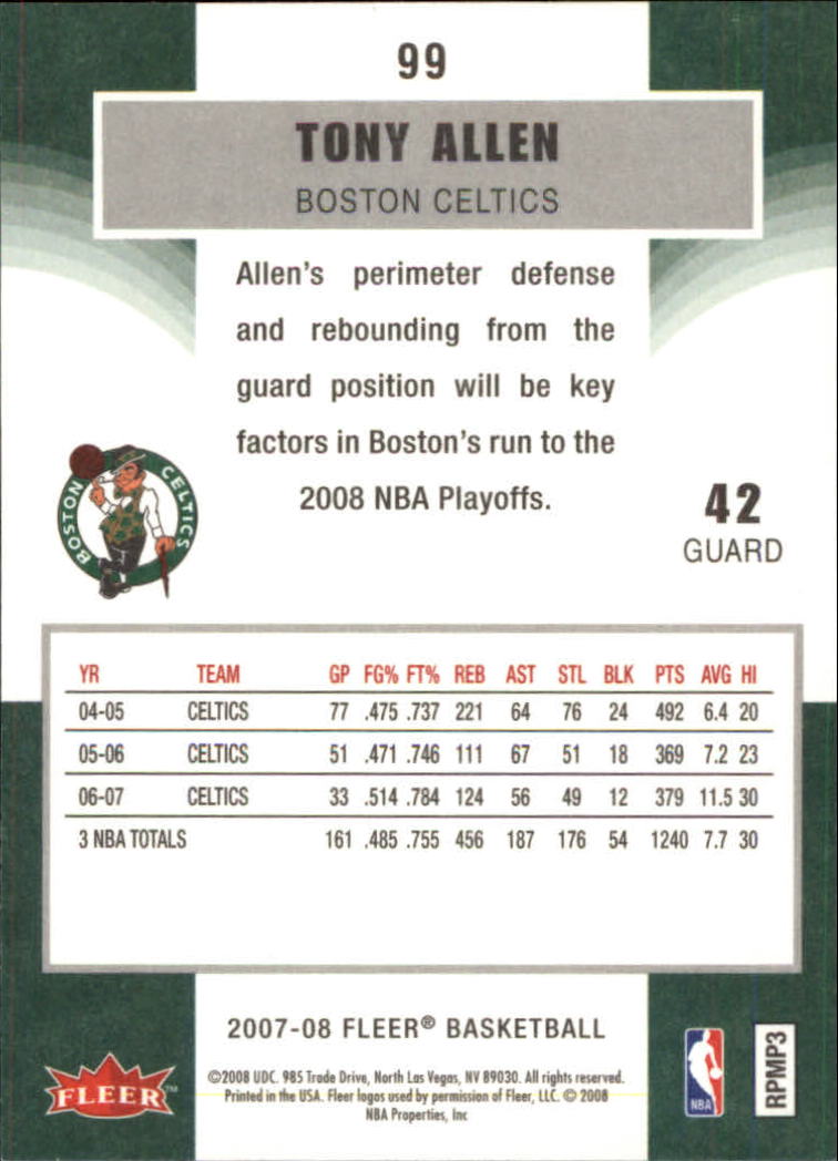 2007-08 Fleer Basketball (Pick Card From List) C3 11-24 - Picture 153 of 321