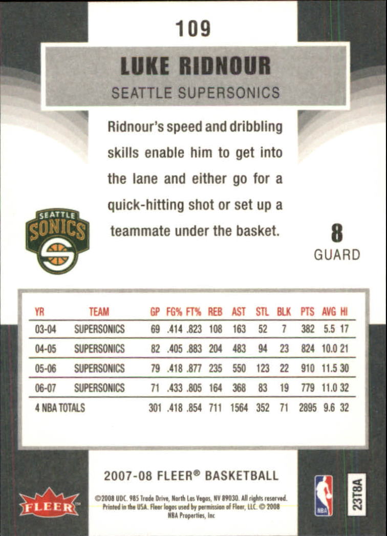 B3858- 2007-08 Fleer Bk Card #s 1-235 +Inserts -You Pick- 15+ FREE US SHIP - Picture 181 of 335