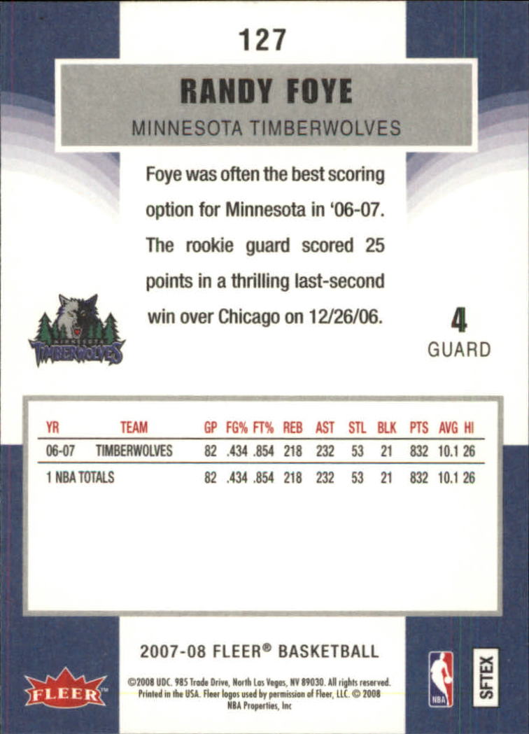 2007-08 Fleer Basketball (Pick Card From List) C3 11-24 - Picture 195 of 321