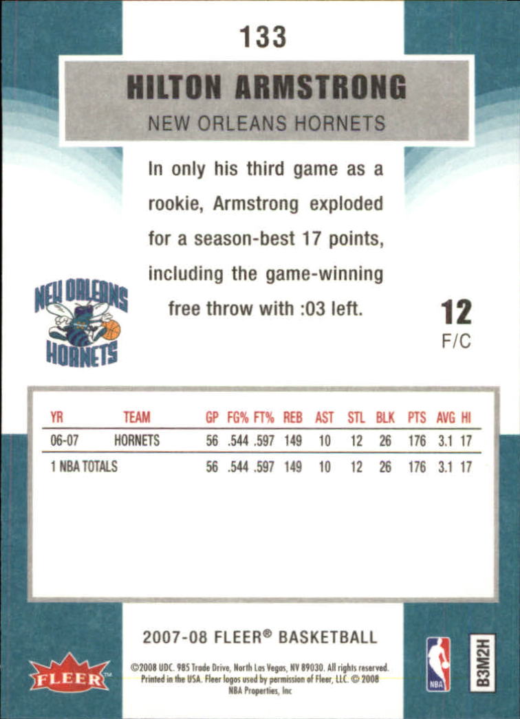 2007-08 Fleer Basketball (Pick Card From List) C3 11-24 - Picture 205 of 321