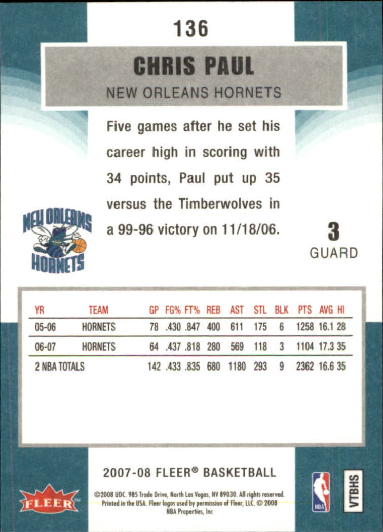 2007-08 Fleer Basketball (Pick Card From List) C3 11-24 - Picture 211 of 321