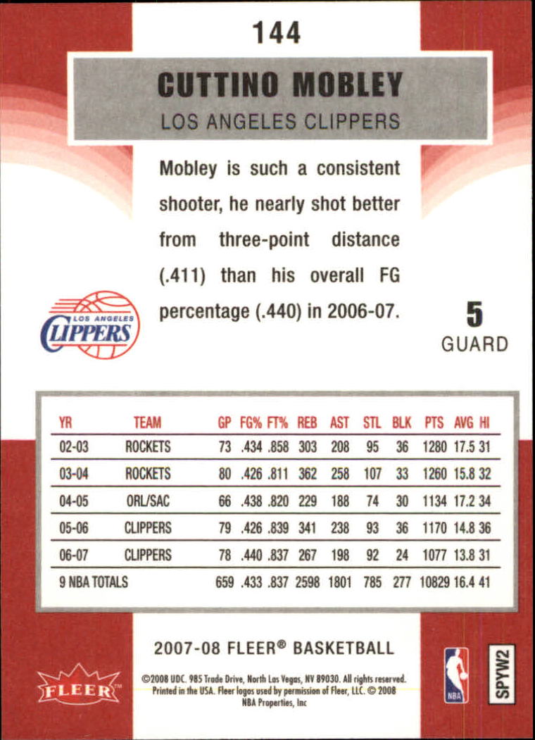 2007-08 Fleer Basketball (Pick Card From List) C3 11-24 - Picture 227 of 321
