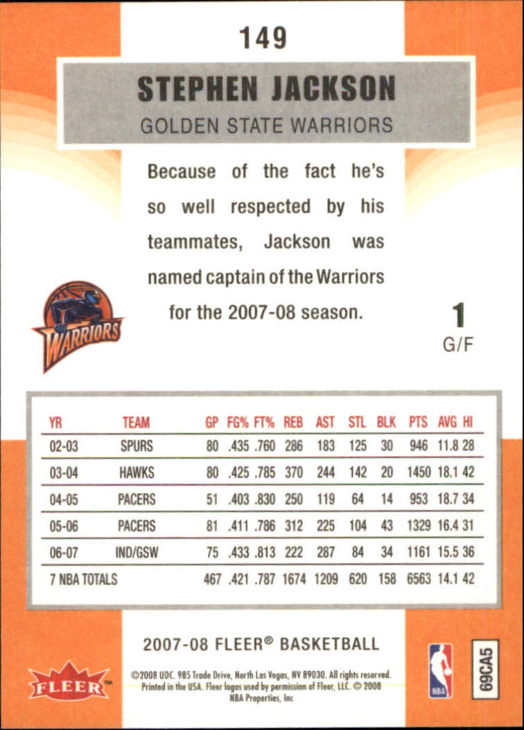 2007-08 Fleer Basketball (Pick Card From List) C3 11-24 - Picture 237 of 321