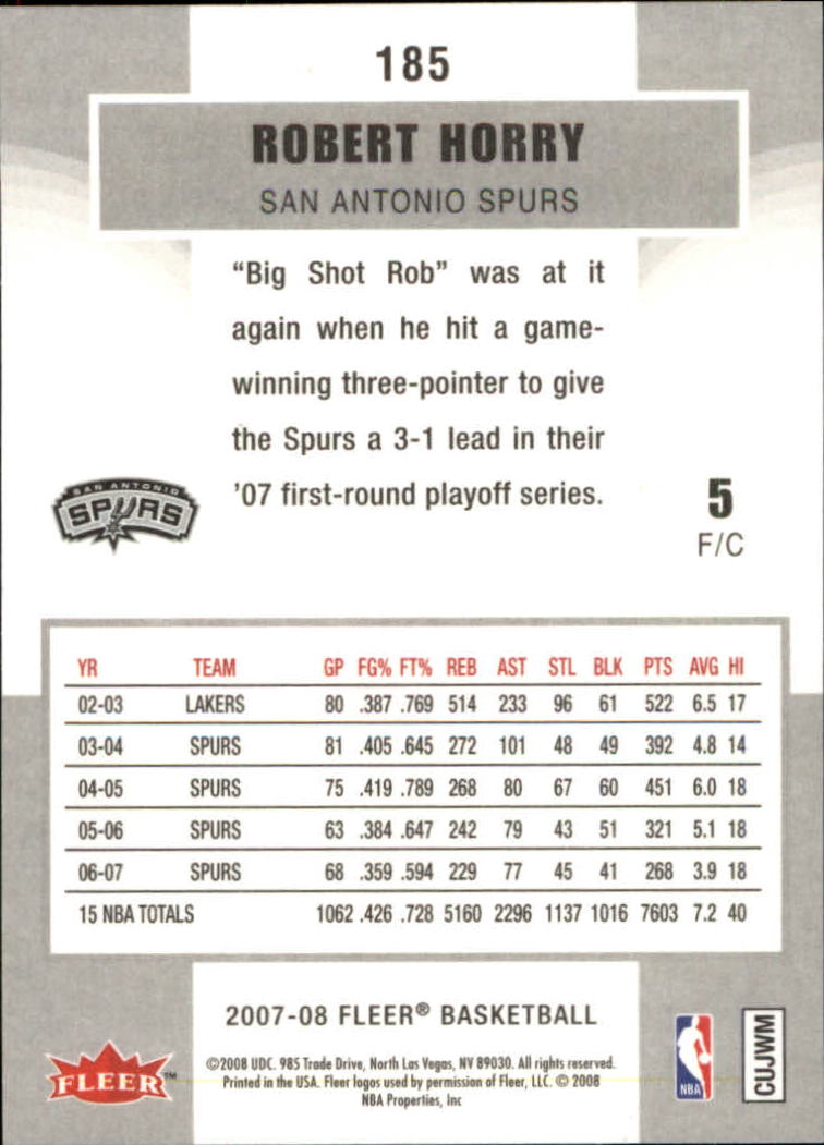 2007-08 Fleer Basketball (Pick Card From List) C3 11-24 - Picture 285 of 321