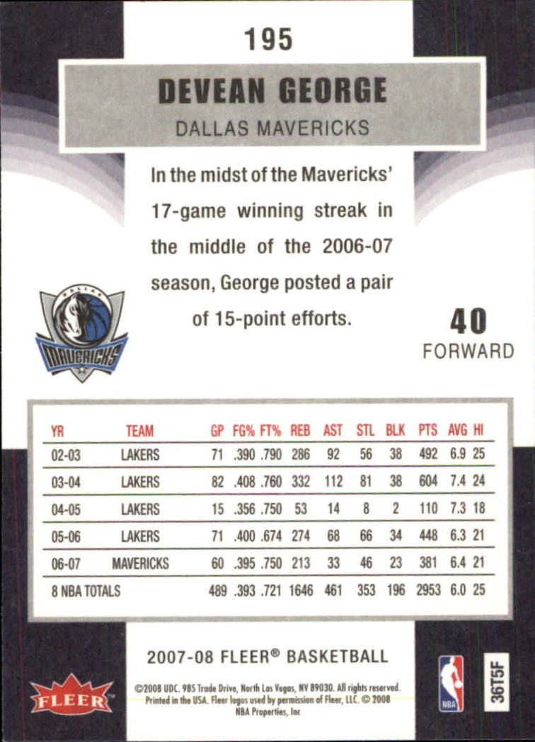2007-08 Fleer Basketball (Pick Card From List) C3 11-24 - Picture 305 of 321