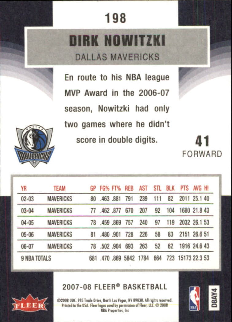 Dirk Nowitzki cards (1999-2021) Mavericks - You Choose - Bild 156 von 266