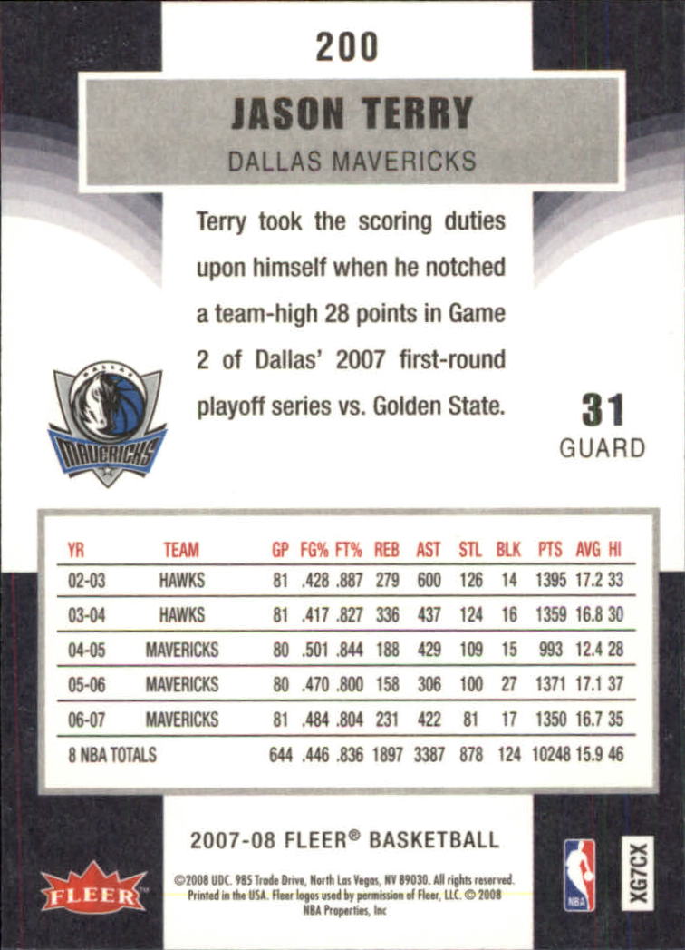 2007-08 Fleer Basketball (Pick Card From List) C3 11-24 - Picture 313 of 321