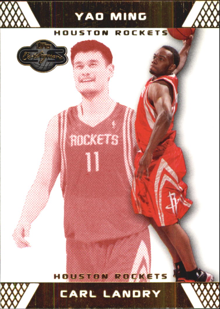 2007-08 Topps Co-Signers Gold Red #87 Carl Landry/Yao Ming