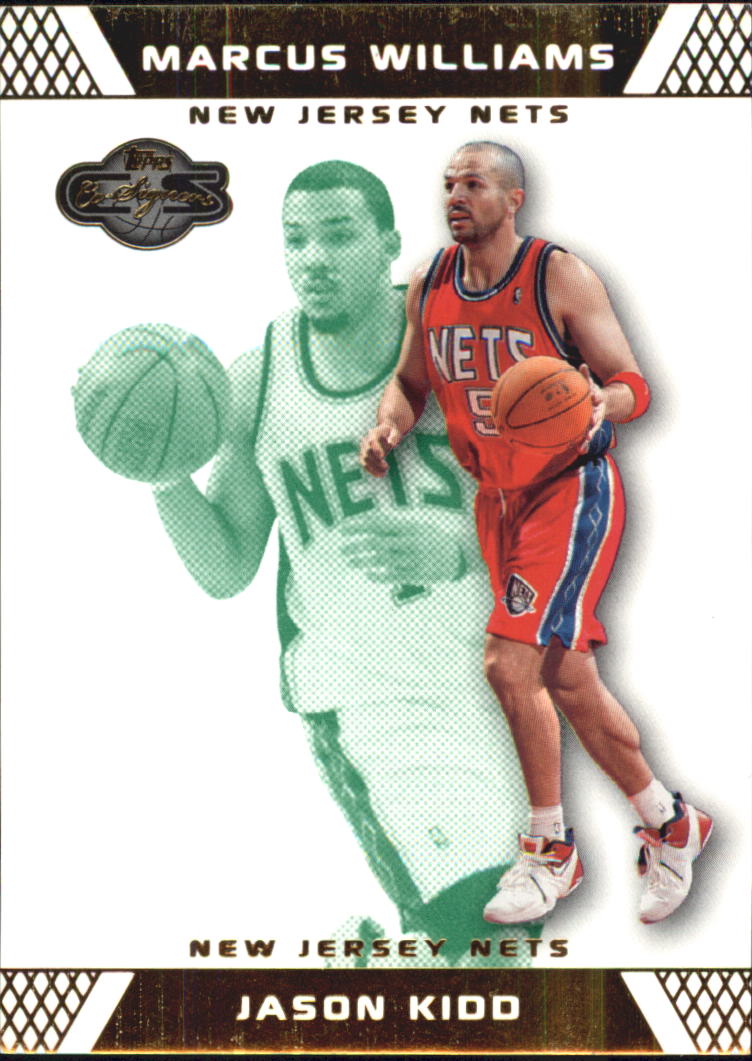 2007-08 Topps Co-Signers Gold Green #5A Jason Kidd/Marcus Williams