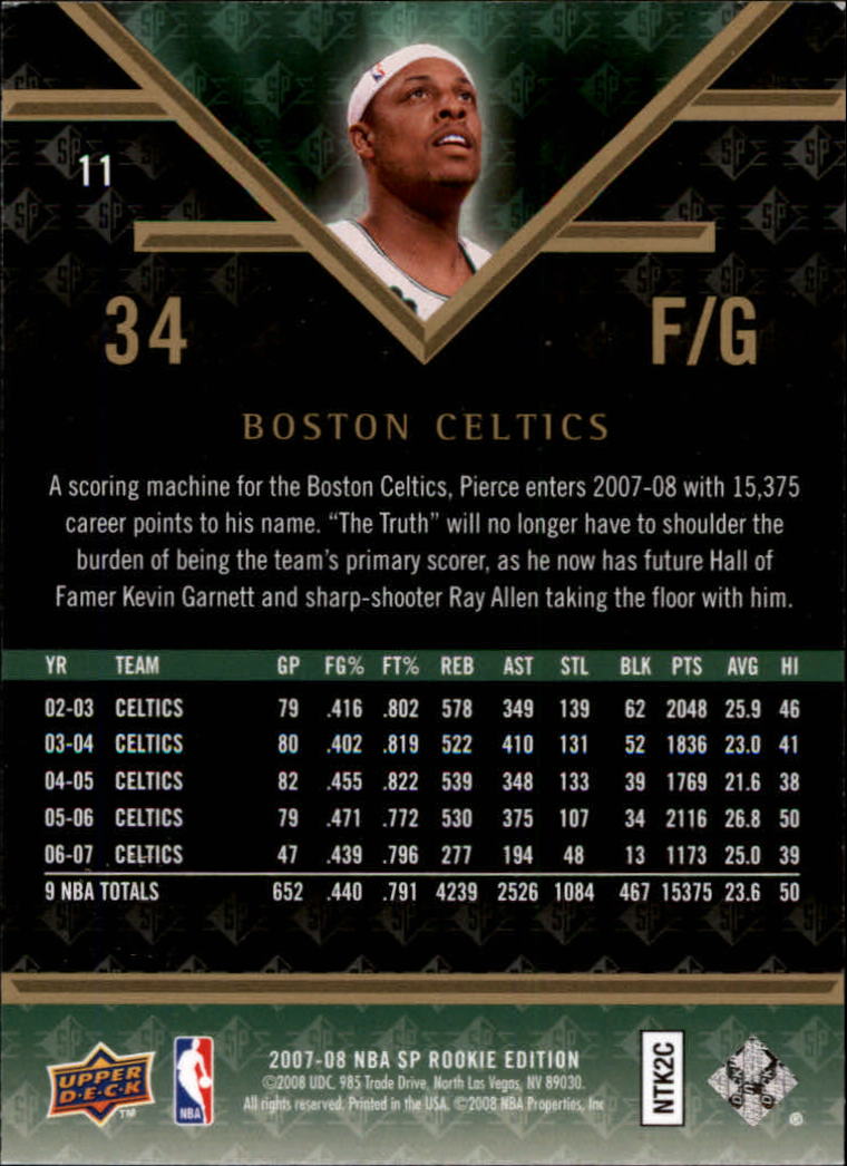 Paul Pierce cards (1999-2021) Celtics Nets - You Choose - Bild 218 von 360