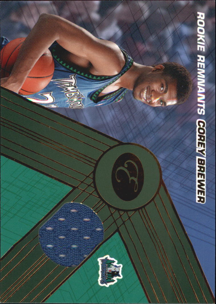2007-08 Bowman Elevation Rookie Relics 99 #CB Corey Brewer