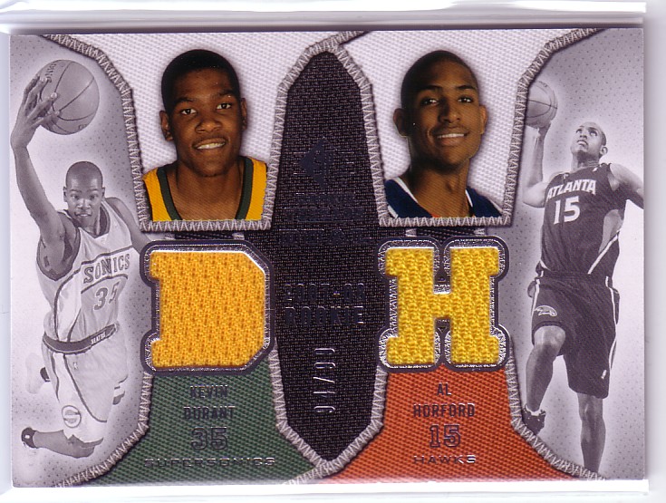 2007-08 SP Rookie Threads Rookie Threads Dual Parallel #DH Kevin Durant/Al Horford