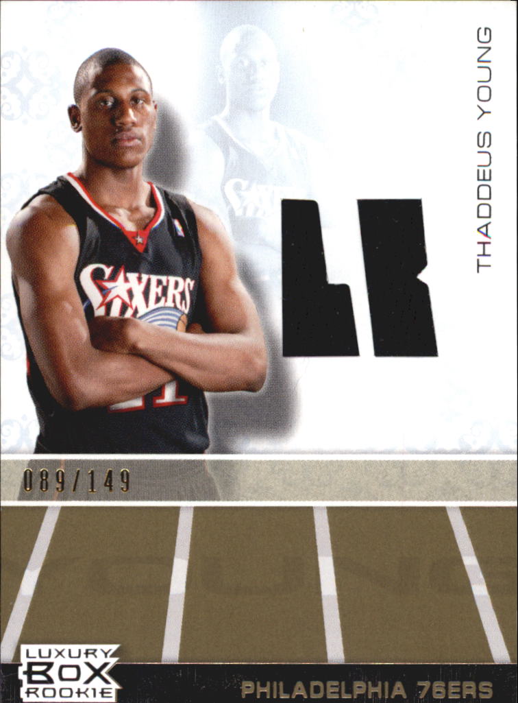 2007-08 Topps Luxury Box Rookie Relics Gold #TY Thaddeus Young