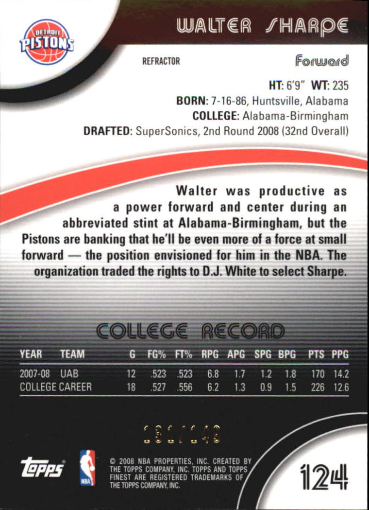 2007-08 Finest Refractors Green BASKETBALL You Pick - Picture 13 of 13