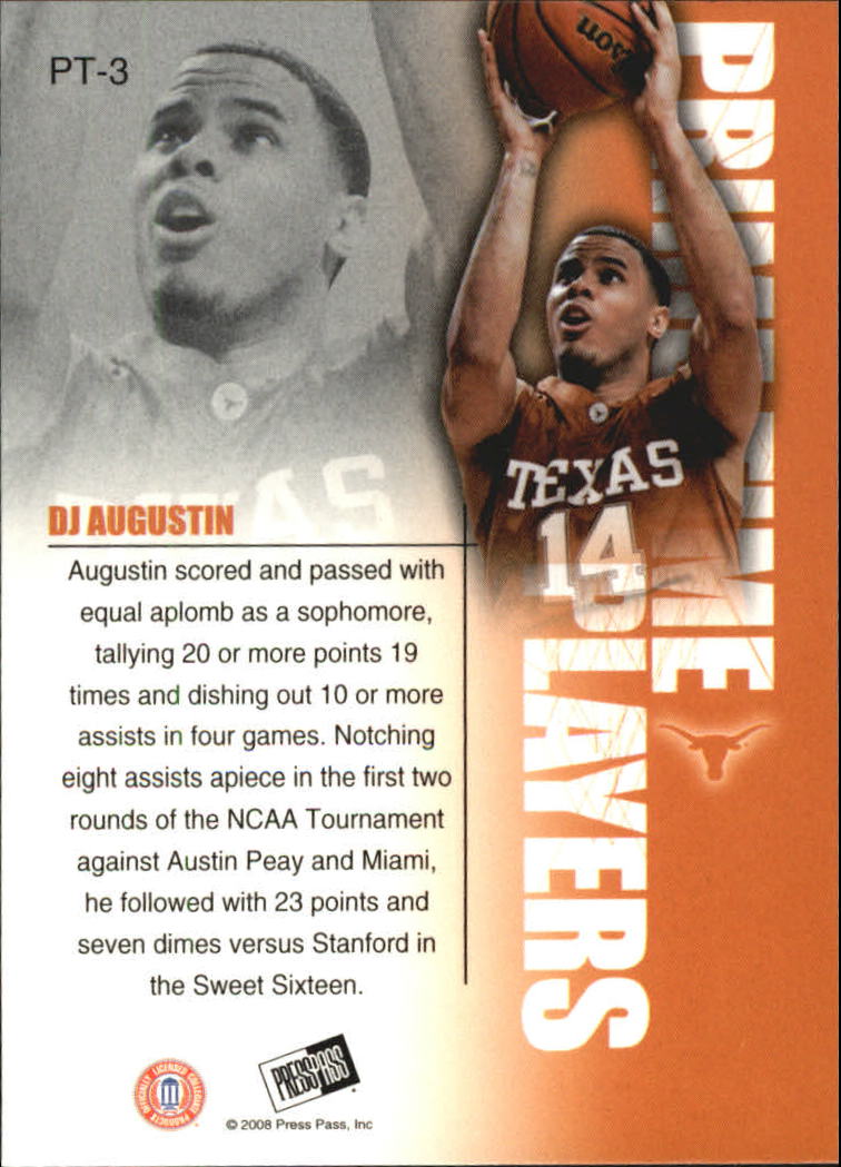 2008 Press Pass Basketball "Primetime Players" Insert Cards - Picture 5 of 13