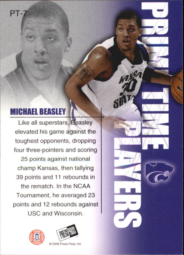 2008 Press Pass Basketball "Primetime Players" Insert Cards - Picture 11 of 13
