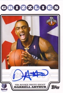 2008-09 Topps Rookie Photo Shoot Autographs #RPDA Darrell Arthur