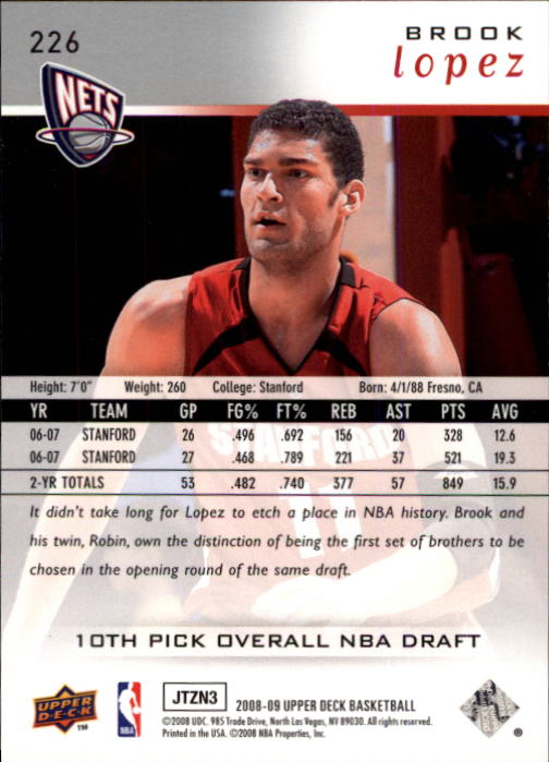 B2204- 2008-09 Upper Deck Bk Cards 1-266 +Inserts -You Pick- 15+ FREE US SHIP - Picture 371 of 423