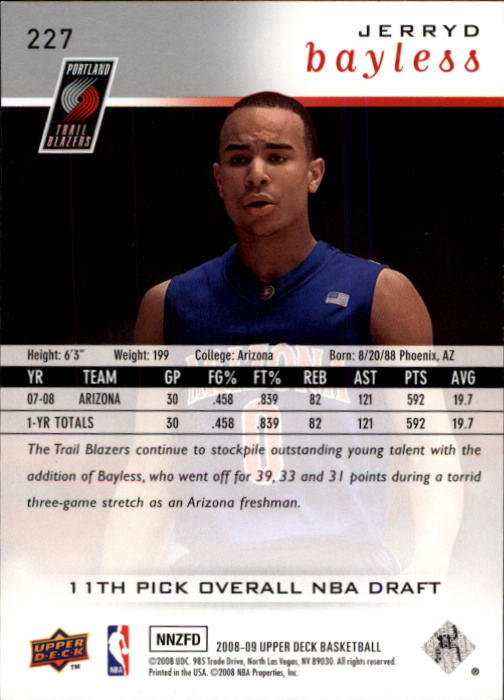 B2204- 2008-09 Upper Deck Bk Cards 1-266 +Inserts -You Pick- 15+ FREE US SHIP - Picture 373 of 423
