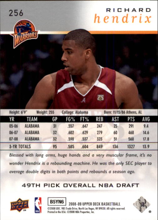 B2204- 2008-09 Upper Deck Bk Cards 1-266 +Inserts -You Pick- 15+ FREE US SHIP - Picture 407 of 423