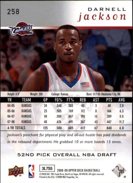 B2204- 2008-09 Upper Deck Bk Cards 1-266 +Inserts -You Pick- 15+ FREE US SHIP - Picture 411 of 423