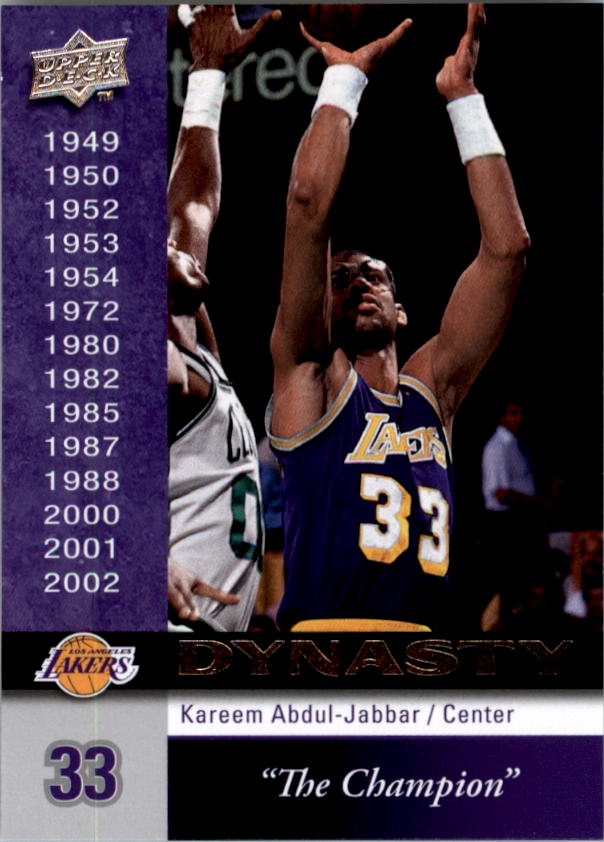 2008-09 Upper Deck Lakers Dynasty #LAL17 Kareem Abdul-Jabbar