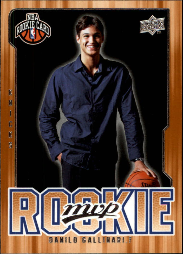 2008-09 Upper Deck MVP #206 Danilo Gallinari RC on Fanatics Collect