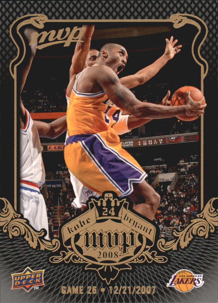  Kobe Bryant 2008-09 Upper Deck MVP Gold Script #69 (pop 1) BGS  9.5 : Collectibles & Fine Art