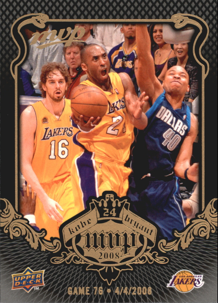 2008-09 Upper Deck MVP Kobe MVP #KB76 Kobe Bryant