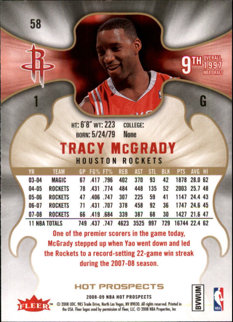Tracy McGrady cards (1998-2021) Magic Raptors Rockets - You Choose - Picture 229 of 275