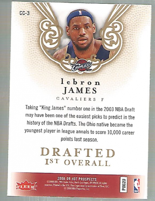 Tarjetas ""Insertar"" de baloncesto Hot Prospects 2008/2009 - Imagen 13 de 31