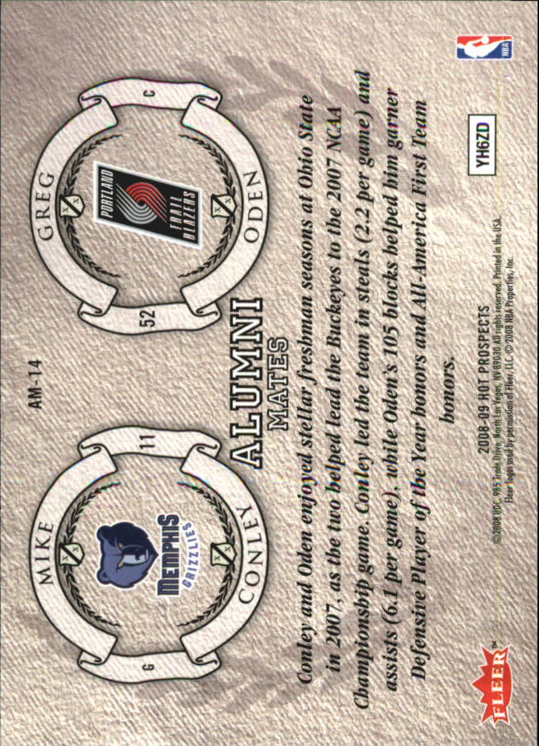 Tarjetas ""Insertar"" de baloncesto Hot Prospects 2008/2009 - Imagen 7 de 31