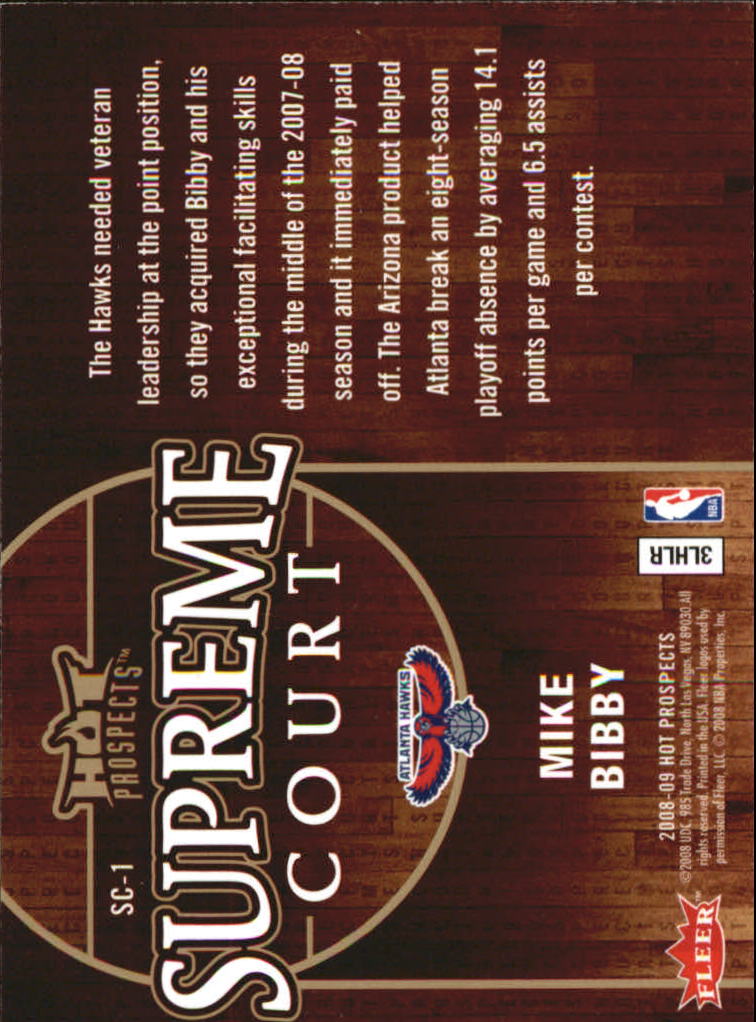 Tarjetas ""Insertar"" de baloncesto Hot Prospects 2008/2009 - Imagen 27 de 31
