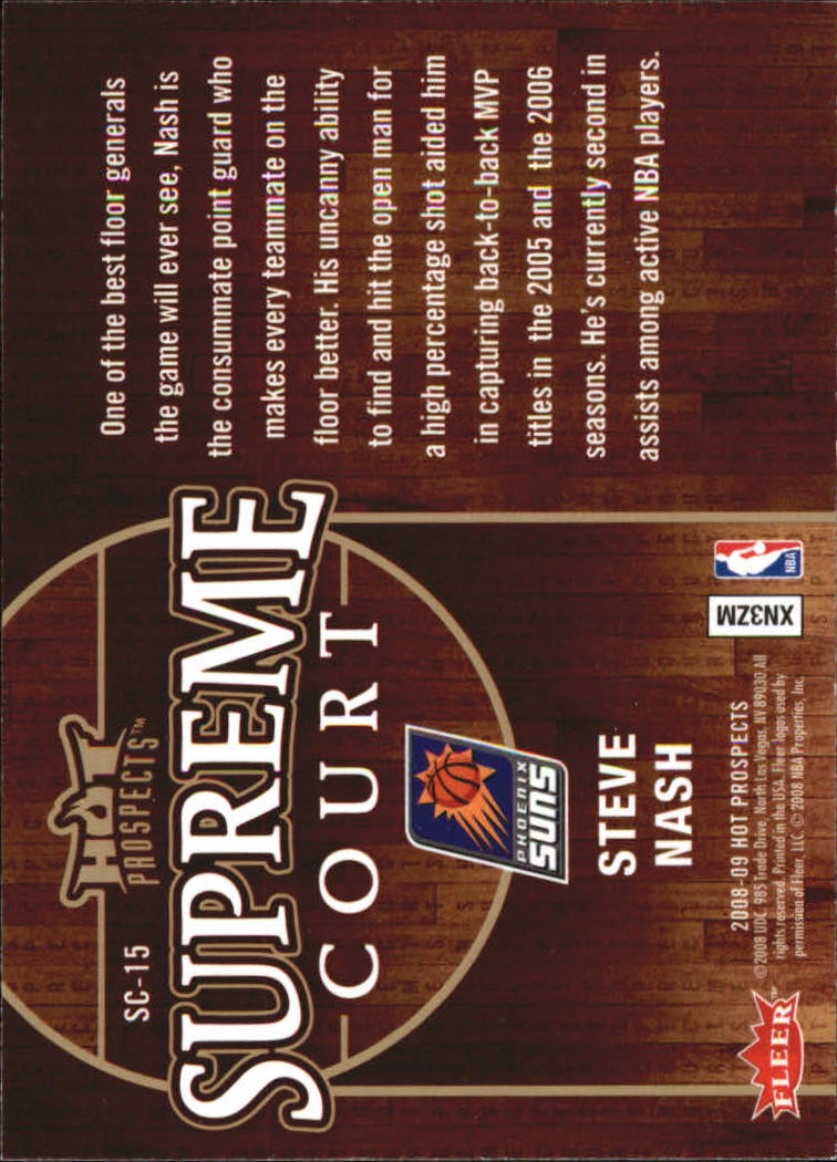 Tarjetas ""Insertar"" de baloncesto Hot Prospects 2008/2009 - Imagen 31 de 31