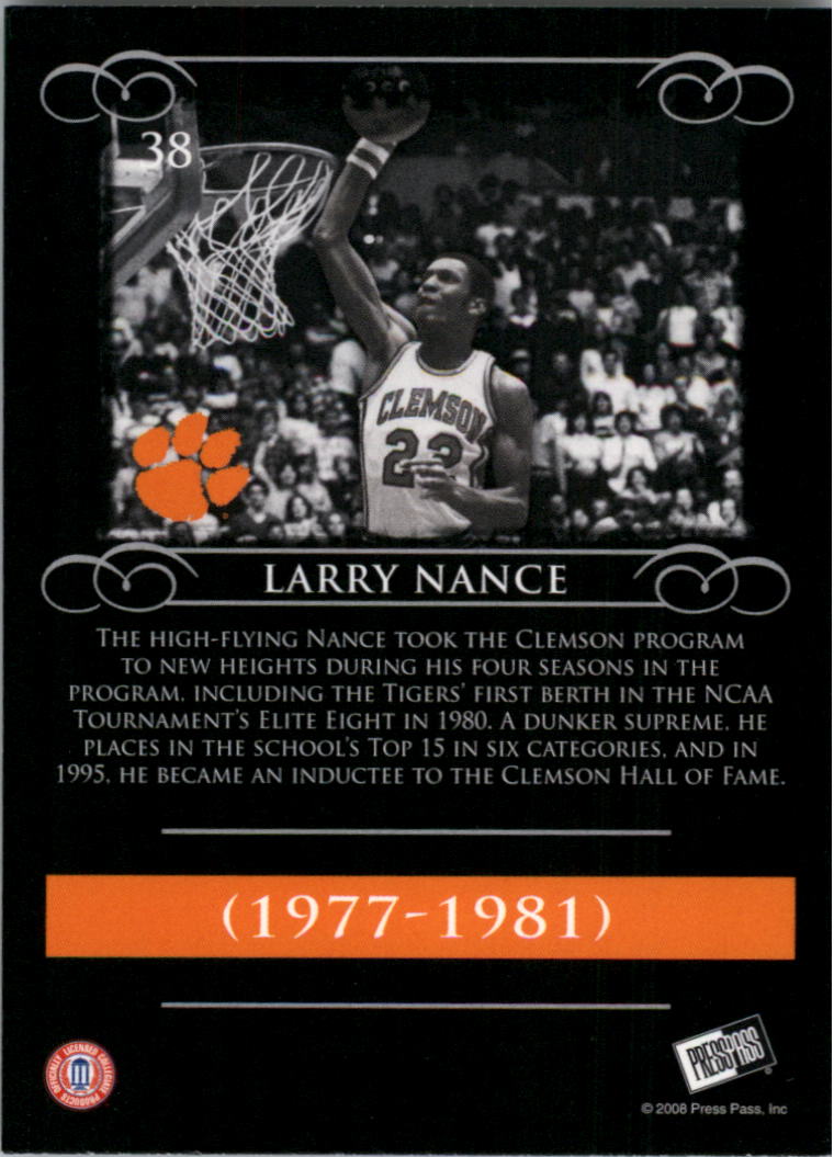 2008-09 Press Pass Legends #38 Larry Nance back image