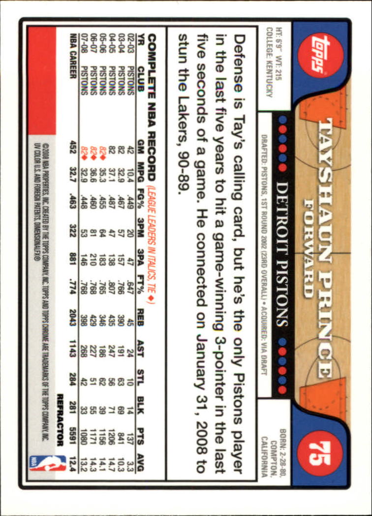 2008-09 Topps Chrome Basketball Refractor Singles - You Choose - Bild 15 von 23