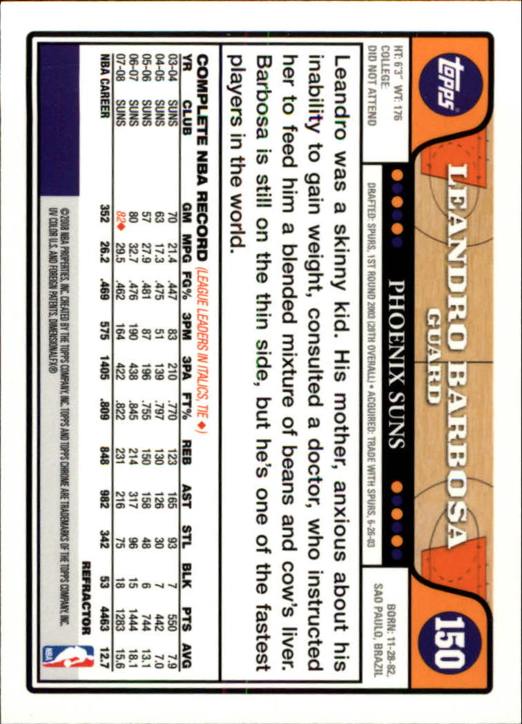 2008-09 Topps Chrome Basketball Refractor Singles - You Choose - Bild 23 von 23