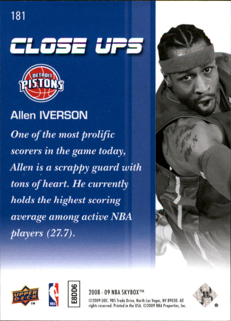 Allen Iverson cards (1997-2021) 76ers Nuggets - You Choose - Bild 199 von 228