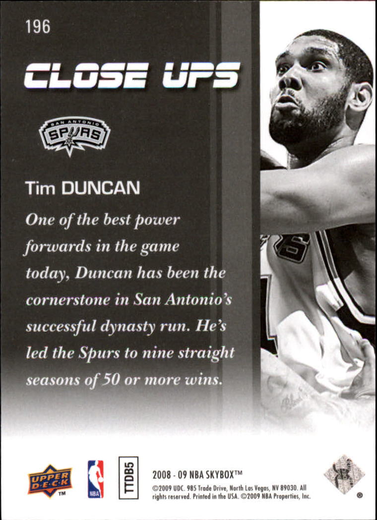 Tim Duncan cards (1998-2016) Spurs - You Choose - Bild 225 von 294