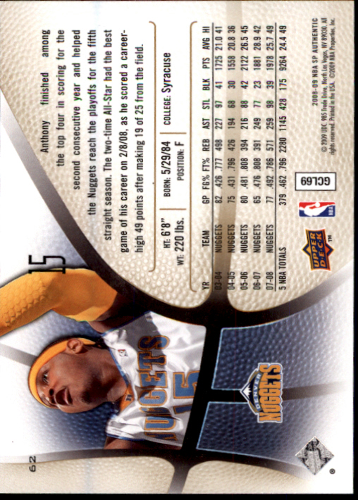 Carmelo Anthony cards (2004-2023) Nuggets Thunder Knicks Blazers - You Choose - Bild 88 von 284