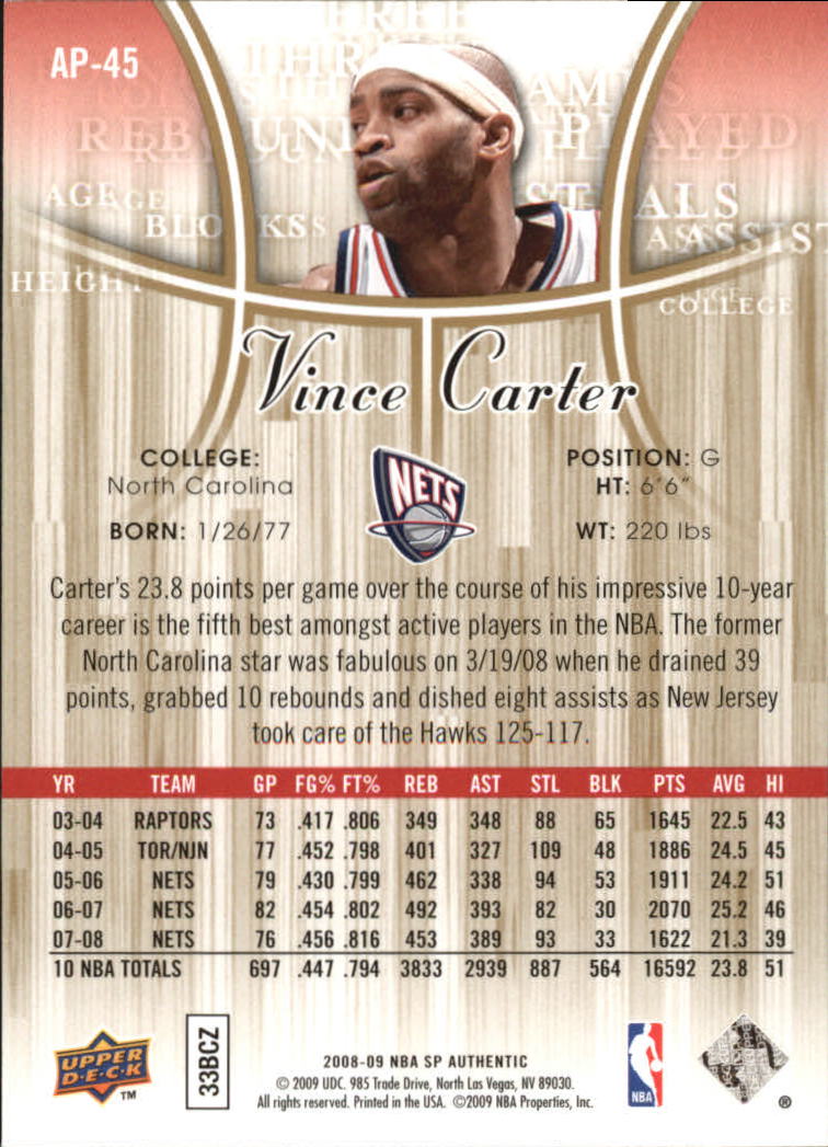 B6262- 2008-09 SP Authentic Bk Cards 1-100 +Inserts -You Pick- 15+ FREE US SHIP - Picture 159 of 297